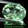 9.02 Ct. Oval Checkerboard Natural Gem Green Amethyst From Brazil