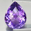 Purple Amethyst 8.78 Ct. Clean Pear Checkerboard 16.4 x 13 Mm. Natural Unheated