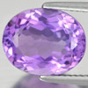 Purple Amethyst 4.64 Ct. VVS Oval 12.3 x 9.8 Mm Natural Gemstone Unheated Brazil