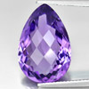 Purple Amethyst 10.38 Ct. VVS Pear Checkerboard Cut Natural Gemstone From Brazil