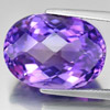 Purple Amethyst 15.97 Ct. VVS Oval Checkerboard Cut 18.8 x 13.8 Mm. Natural Gem