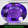 Unheated 2.45 Ct. Clean Oval Shape Natural Gem Violet Amethyst Brazil