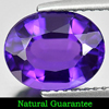 Unheated 2.28 Ct. Clean Oval Shape Natural Gem Violet Amethyst Brazil