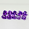 Natural Purple Amethyst 4.03 Ct. 10 Pcs. Trilliant VVS 5.1 x 5.1 Mm. Gemstone