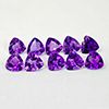 Natural Purple Amethyst 4.05 Ct. 10 Pcs. Trilliant VVS 5.1 x 5.1 Mm. Gemstones