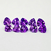 Natural Gemstones Purple Amethyst 4.14 Ct. 10 Pcs. VVS  Trilliant 5.2 x 5.2 Mm.