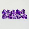 Natural Gemstones 10 Pcs. Purple Amethyst 3.94 Ct. VVS Trilliant 5.1 x 5.1 Mm.