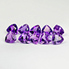 Natural Gemstones 10 Pcs. Purple Amethyst 4.00 Ct. VVS Trilliant 4.1 x 4.1 Mm.