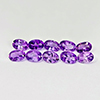 Natural Gemstones Purple Amethyst 4.11 Ct. 10 Pcs. Oval 6.1 x 4 Mm. Unheated
