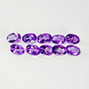 Natural Purple Amethyst 3.91 Ct. 10 Pcs. VVS Oval 6 x 4 Mm. Unheated Gemstones