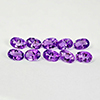 Natural Purple Amethyst 3.92 Ct. 10 Pcs. VVS Oval 6.2 x 4.2 Mm. Gemstones
