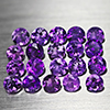 Natural Purple Amethyst 2.08 Ct. 20 Pcs. Round VVS 3.1 Mm. Gemstone