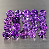Natural Purple Amethyst 2.06 Ct. 20 Pcs. Round VVS 3.1 Mm. Gemstone