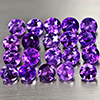 Natural Purple Amethyst 2.11 Ct. 20 Pcs. Round VVS 3.1 Mm. Gemstone