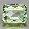 Natural Green Amethyst 3.32 Ct. Octagon Checkerboard Cut  10.1 x 8.1 Mm Gemstone
