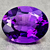 Natural Purple Amethyst 2.15 Ct. IF Oval Shape 10 x 7.9 Mm Gemstone from Brazil