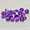 Natural Purple  Amethyst 1.91 Ct. 21 Pcs Round Shape 3.1 Mm Gemstones