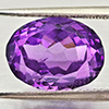 Natural Purple  Amethyst 6.85 Ct. Oval Shape 12.3 x 9.3 Mm Gemstone