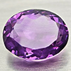 Natural Purple  Amethyst 8.26 Ct. Oval Shape 14.1 x 11.5 Mm Gemstone