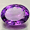 Natural Purple Amethyst 11.41 Ct. Oval Shape 16.2 x 12.3 Mm Gemstone from Brazil