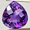 Natural Purple Amethyst 13.11 Ct. Pear Shape 15.7 x 14.3 Mm Gemstone From Brazil