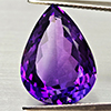 Natural Purple Amethyst 14.13 Ct. Pear Shape 19.4 x 14 Mm Gemstone From Brazil