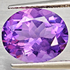 Natural Purple Amethyst 3.36 Ct. Oval Shape 11 x 9 Mm Gemstone from Brazil