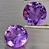 Natural Purple Amethyst 3.24 Ct. 2 Pcs Round Shape 8.2 Mm Gemstone From Brazil
