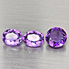 Natural Purple Amethyst 8.10 Ct. 3 Pcs Mixed Shape Gemstone From Brazil