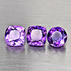 Natural Purple Amethyst 10.53 Ct. 3 Pcs Mixed Shape Gemstone From Brazil