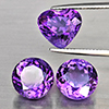 Natural Purple Amethyst 12.71 Ct. 3 Pcs Mixed Shape Gemstone From Brazil