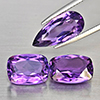 Natural Purple Amethyst 11.22 Ct. 3 Pcs Mixed Shape Gemstone From Brazil