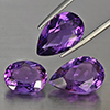 Natural Purple Amethyst 10.75 Ct. 3 Pcs Mixed Shape Gemstone From Brazil