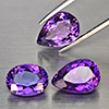 Natural Purple Amethyst 11.52 Ct. 3 Pcs Mixed Shape Gemstone From Brazil