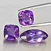 Natural Purple Amethyst 8.74 Ct. 3 Pcs Mixed Shape Gemstone From Brazil