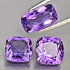 Natural Purple Amethyst 9.74 Ct. 3 Pcs Mixed Shape Gemstone From Brazil