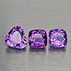 Natural Purple Amethyst Gemstones 7.93 Ct. 3 Pcs. Mixed Shape and Mixed Size Natural Purple Amethyst Gemstones 7.93 Ct. 3 Pcs. Mixed Shape and Mixed Size