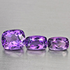 Natural Purple Amethyst 10.67 Ct. 3 Pcs Mixed Shape Gemstone From Brazil
