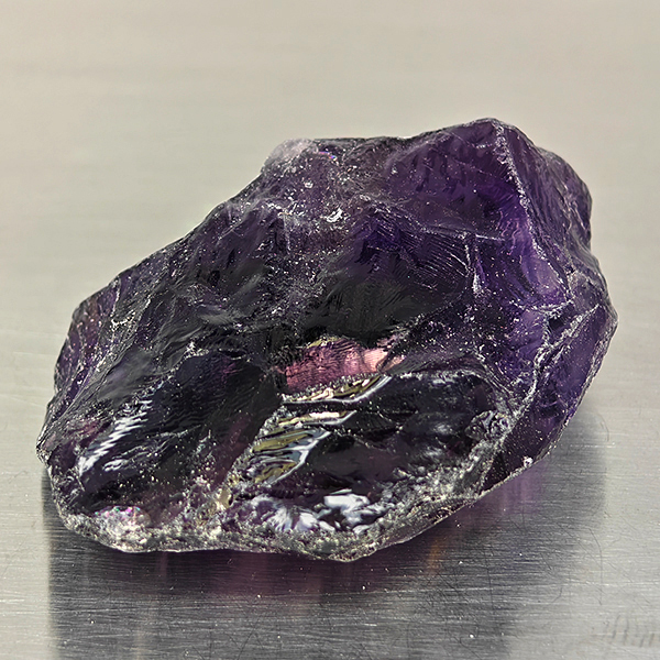 Natural Purple Amethyst Gemstones 110.40 Ct. Rough Shape 42 x 29 Mm.