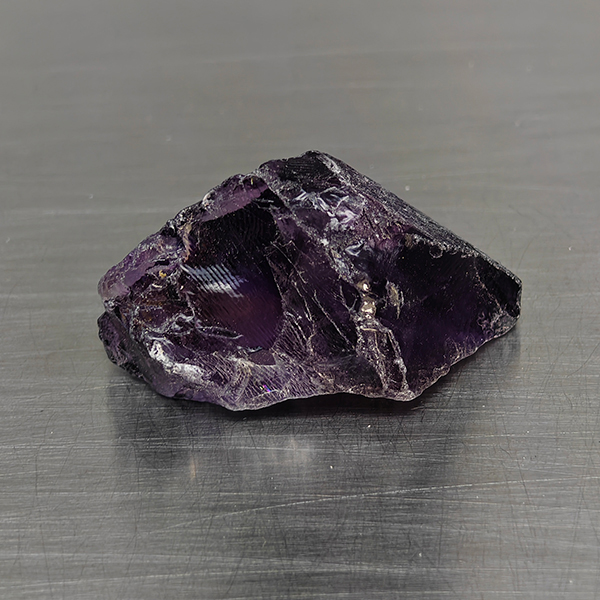 Natural Purple Amethyst Gemstones 55.17 Ct. Rough Shape 32 x 20 Mm.