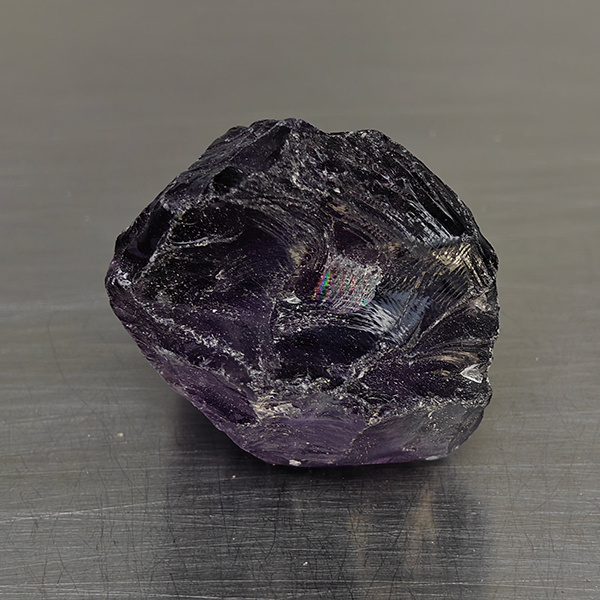 Natural Purple Amethyst Gemstones 74.36 Ct. Rough Shape 27 x 20 Mm.