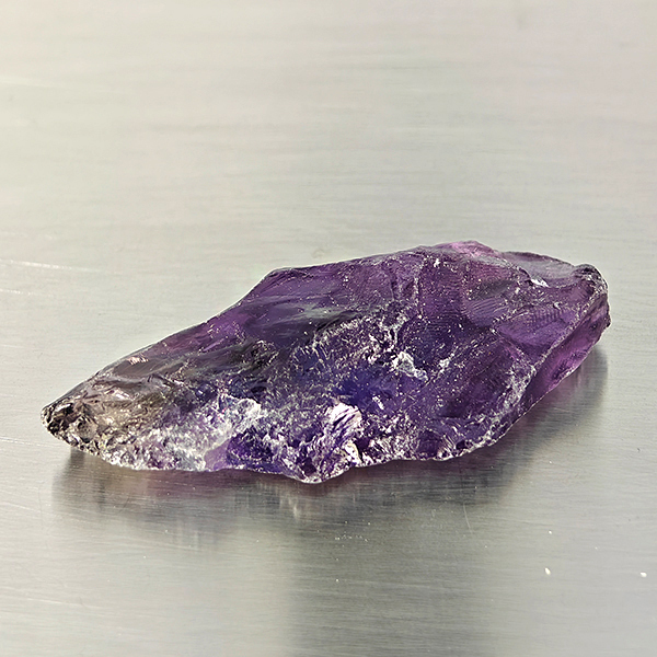 Natural Purple Amethyst Gemstone 78.56 Ct. Rough Shape 50 x 25 Mm. Natural Purple Amethyst Gemstone 78.56 Ct. Rough Shape 50 x 25 Mm.