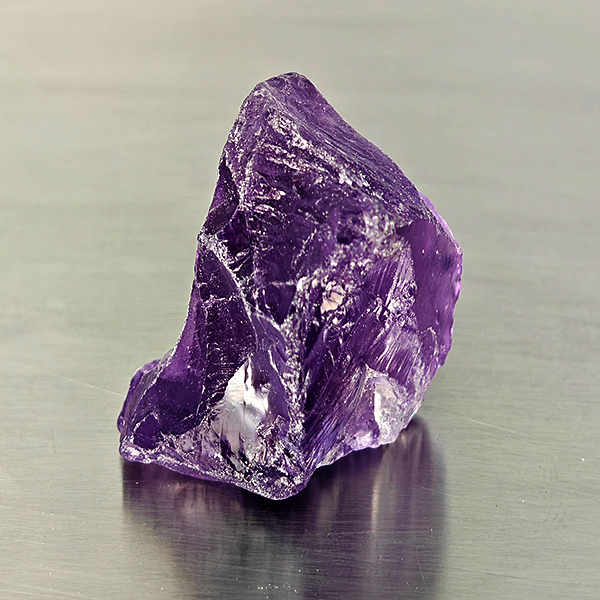 Natural Purple Amethyst Gemstone 68.38 Ct. Rough Shape 27 x 14.1 Mm. Natural Purple Amethyst Gemstone 68.38 Ct. Rough Shape 27 x 14.1 Mm.