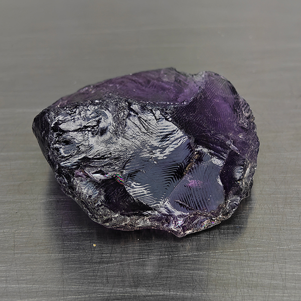 Natural Purple Amethyst Gemstones 109.44 Ct. Rough Shape 40 x 39 Mm.