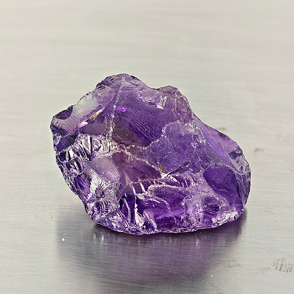 Natural Purple Amethyst Gemstones 53.18 Ct. Rough Shape 32 x 16 Mm.