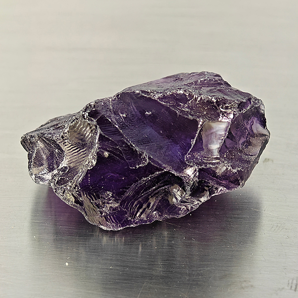 Natural Purple Amethyst Gemstones 84.59 Ct. Rough Shape 34 x 22 Mm. Natural Purple Amethyst Gemstones 84.59 Ct. Rough Shape 34 x 22 Mm.