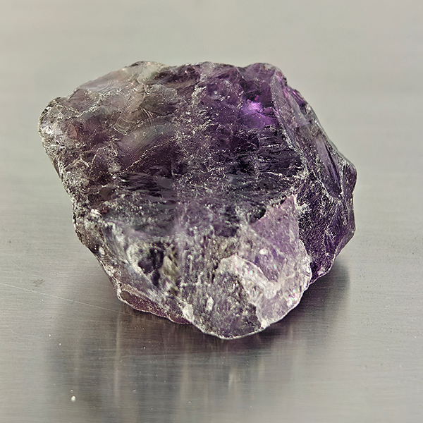 Natural Purple Amethyst Gemstone 81.36 Ct. Rough Shape 30 x 27 Mm. Natural Purple Amethyst Gemstone 81.36 Ct. Rough Shape 30 x 27 Mm.