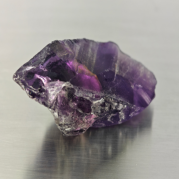 Natural Purple Amethyst Gemstone 91.94 Ct. Rough Shape 45 x 24 Mm. Natural Purple Amethyst Gemstone 91.94 Ct. Rough Shape 45 x 24 Mm.