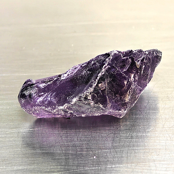 Natural Purple Amethyst Gemstones 53.65 Ct. Rough Shape 35 x 21 Mm.