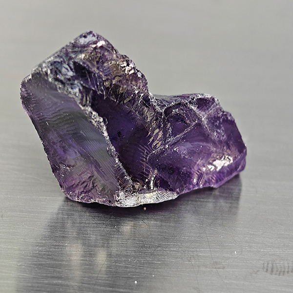 Natural Purple Amethyst Gemstones 53.23 Ct. Rough Shape 40 x 16 Mm.